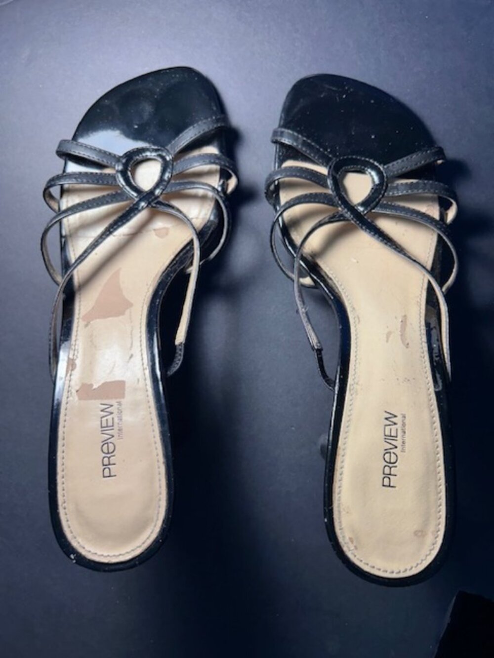Vintage Nordstrom Preview Women's 3 inch High Heels Slip on Sandals Size 6M